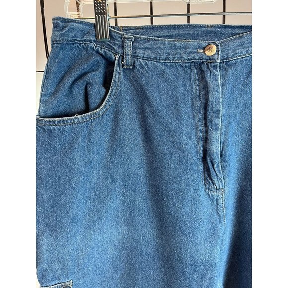 TY Wear Capri Elastic Waist Jean  18 Blue  Denim Cotton Denim - Picture 11 of 13